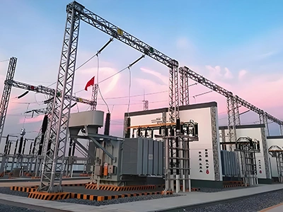 غرفة توزيع المحطة الكهربائية الجديدة